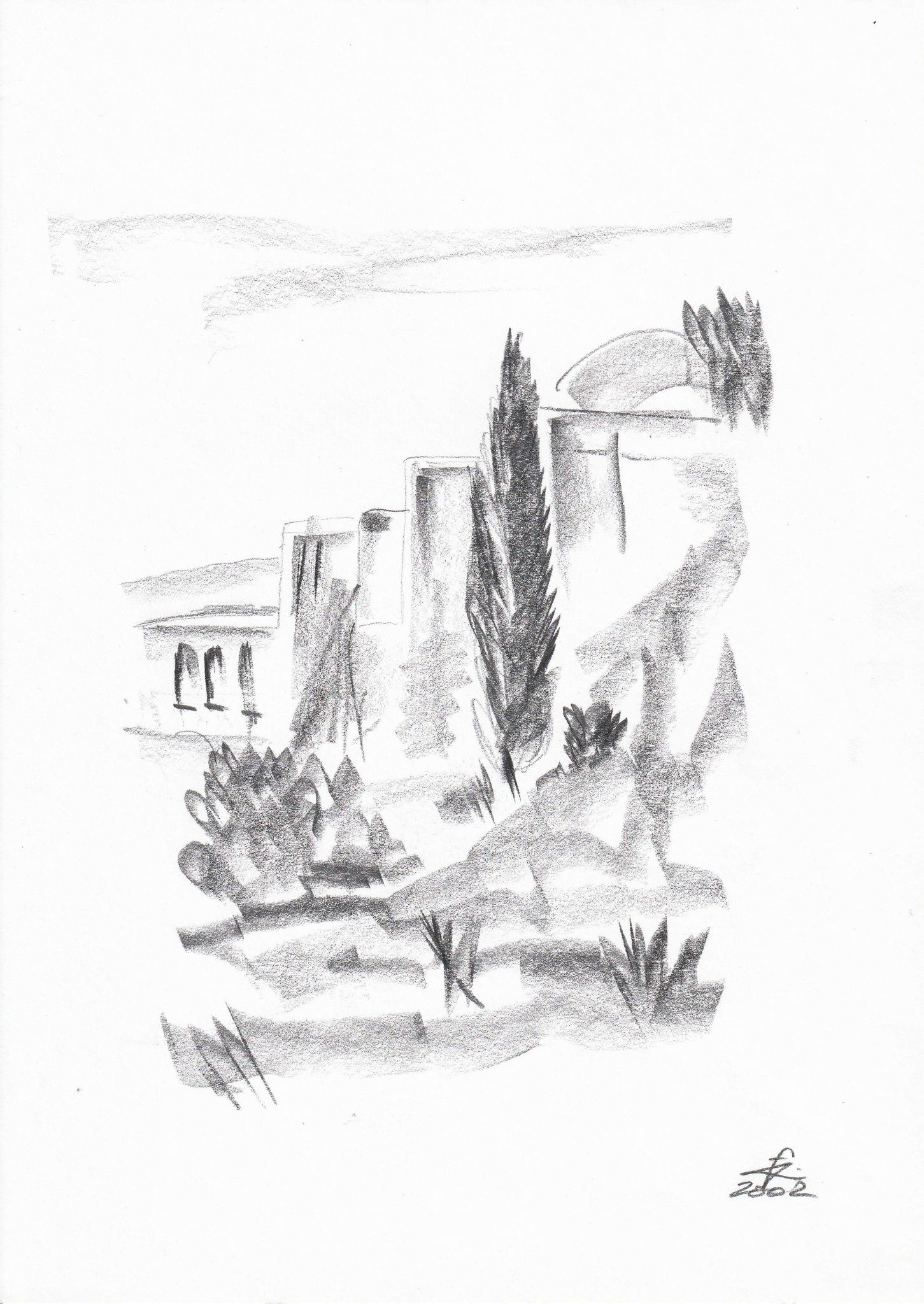 Felsen mit Zypressen.jpg